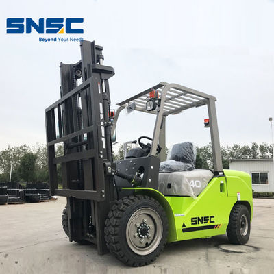 4 Ton Diesel Forklift 4000kg Diesel Powered Forklift 3m Untuk 6m Tinggi Angkat