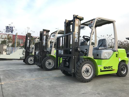 Green Forklift Diesel 5 Ton SNSC 4000kg Load Diesel Counterbalance