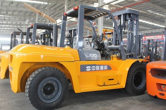 Forklift Diesel 10 Ton yang disesuaikan 3000mm-6000mm Tinggi Angkat