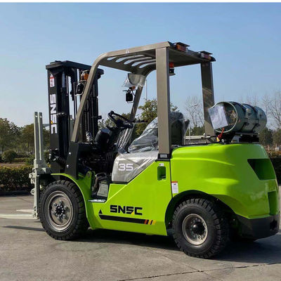 Green Gasoline LPG Forklift Truck 3000kgs LPG Forklift Untuk Dijual