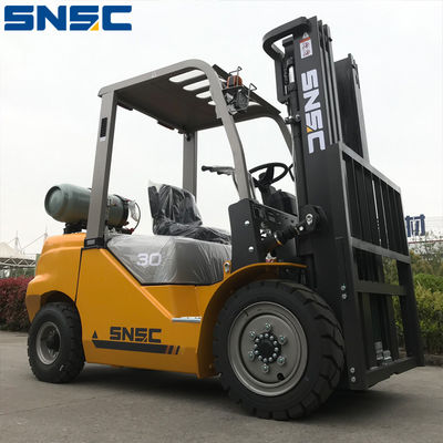 6m Angkat Forklift Mast Tinggi LPG Gas Forklift 3000kg Kapasitas Beban