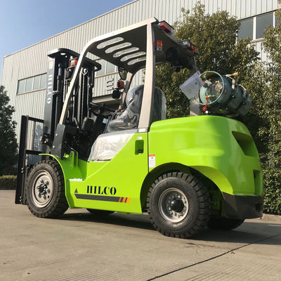 6m Angkat Forklift Mast Tinggi LPG Gas Forklift 3000kg Kapasitas Beban