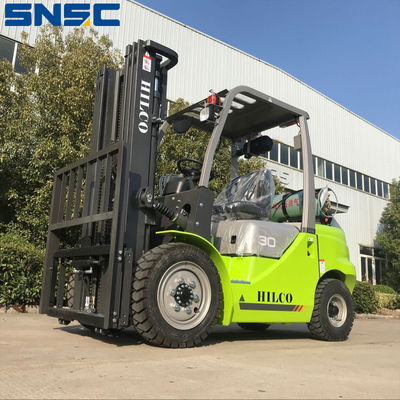6m Angkat Forklift Mast Tinggi LPG Gas Forklift 3000kg Kapasitas Beban