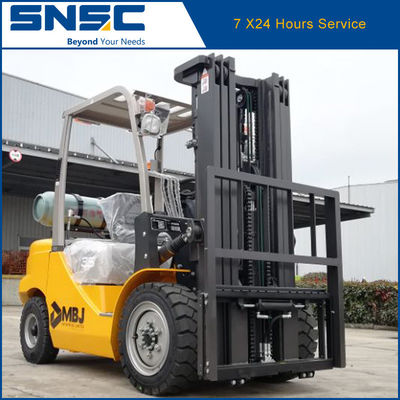 Jepang NISSAN K25 Gasoline Forklift SNSC LPG Counterbalance Forklift