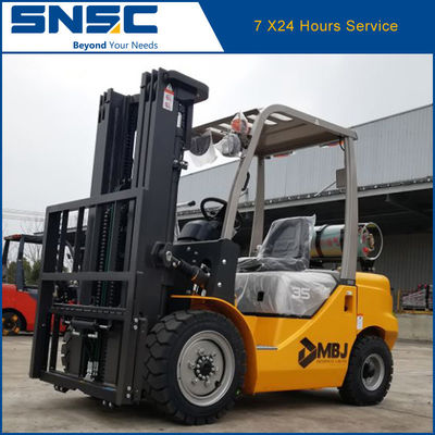 Jepang NISSAN K25 Gasoline Forklift SNSC LPG Counterbalance Forklift