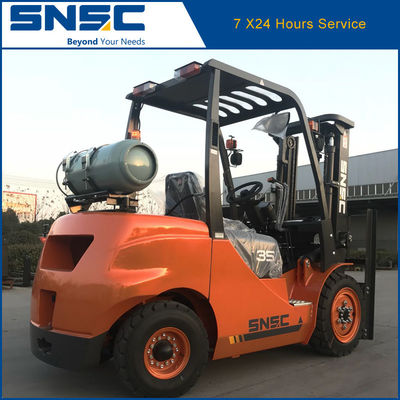 Jepang NISSAN K25 Gasoline Forklift SNSC LPG Counterbalance Forklift