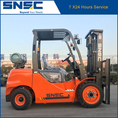 Jepang NISSAN K25 Gasoline Forklift SNSC LPG Counterbalance Forklift