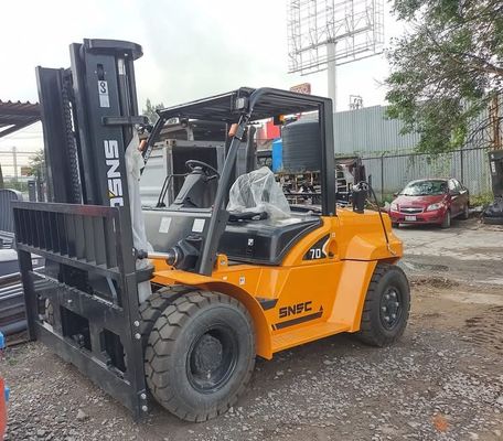 CE 7 Ton Propane Gas Forklift Gasoline Forklift Dengan Mesin PSI Amerika Serikat