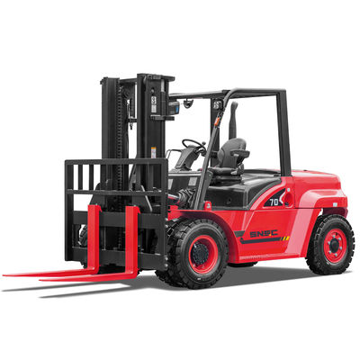 CE 7 Ton Propane Gas Forklift Gasoline Forklift Dengan Mesin PSI Amerika Serikat