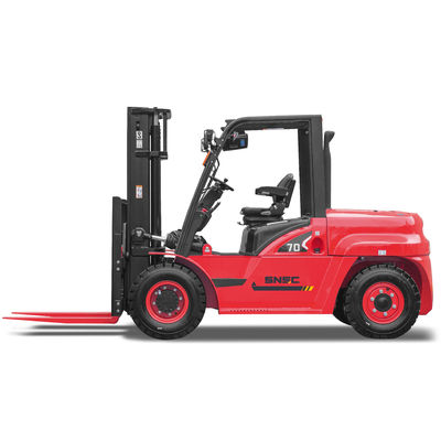 CE 7 Ton Propane Gas Forklift Gasoline Forklift Dengan Mesin PSI Amerika Serikat