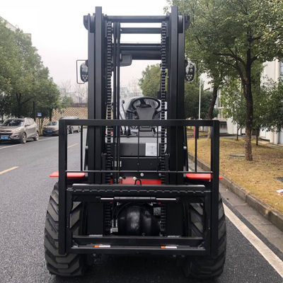 3.5 Ton 4x4 Forklift Terrain Kerikil Kecil Forklift FD35 Mesin Diesel