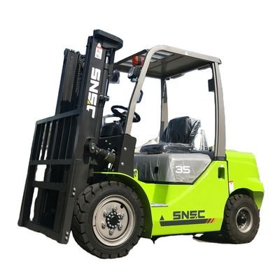 Side Shifter 4x4 Forklift YUNNEI Mesin 3500kg Forklift Off Road kecil