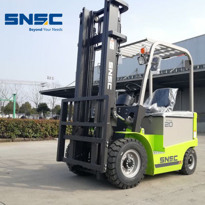 2 Ton 2,5 T Electric Forklift 4 Pviots Baterai yang dioperasikan Forklift