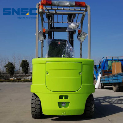2 Ton 2,5 T Electric Forklift 4 Pviots Baterai yang dioperasikan Forklift