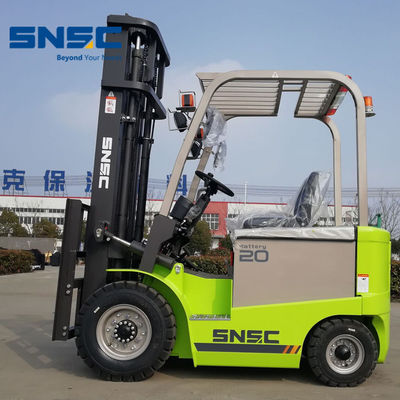 2 Ton 2,5 T Electric Forklift 4 Pviots Baterai yang dioperasikan Forklift