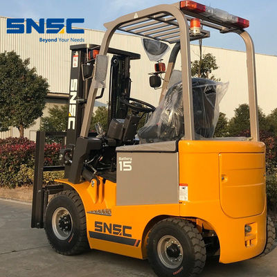 1500kgs Chariot Lift 5m Tinggi Electric Fork Lifts 2 Tahap / 3 Tahap
