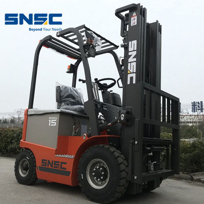 1500kgs Chariot Lift 5m Tinggi Electric Fork Lifts 2 Tahap / 3 Tahap