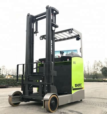 1.6 Ton 2 Ton Reach Truck Listrik SNSC Forklift Dengan Ban Standar Pneumatik