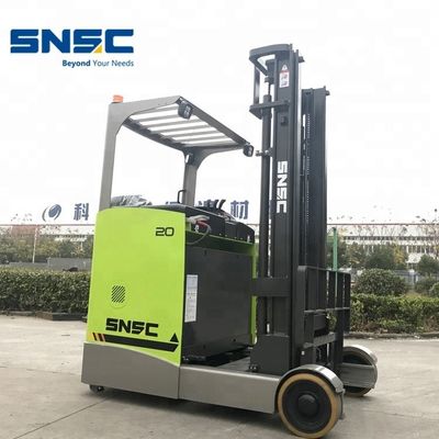 1.6 Ton 2 Ton Reach Truck Listrik SNSC Forklift Dengan Ban Standar Pneumatik