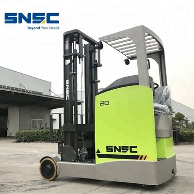 1.6 Ton 2 Ton Reach Truck Listrik SNSC Forklift Dengan Ban Standar Pneumatik