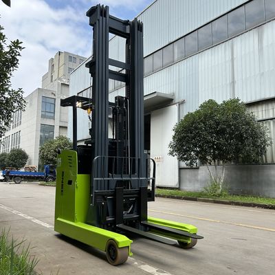 1.5T 2T 2.5T Truk jangkauan listrik Forklift Baterai Lithium Truk jangkauan dalam
