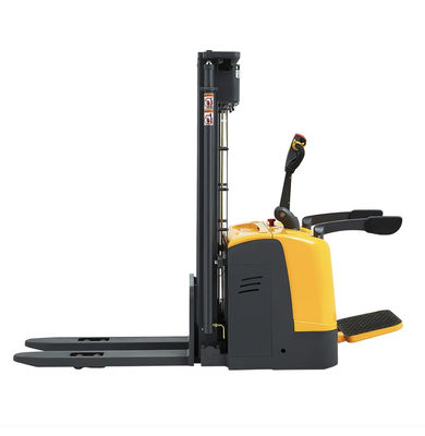 Apaidor Rider Counterbalance Pallet Stacker 2000kgs 6000lbs Truk Stacker bertenaga