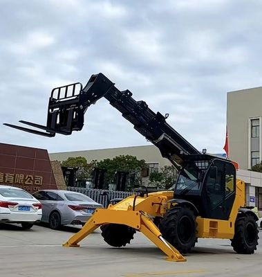Forklift Pengendali Teleskop Articulating 7 Ton 7000kgs Load Tele Boom Forklift