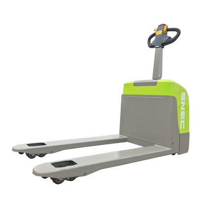 Lithium Battery Powered Pallet Jack 1.5ton Electric Pallet Truck Hijau