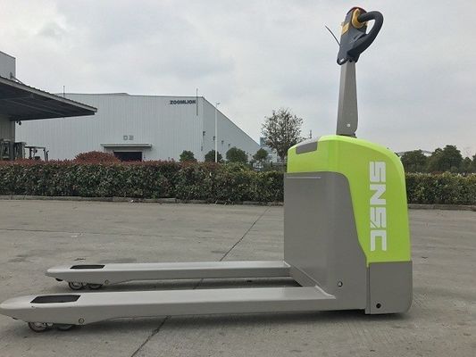 Lithium Battery Powered Pallet Jack 1.5ton Electric Pallet Truck Hijau
