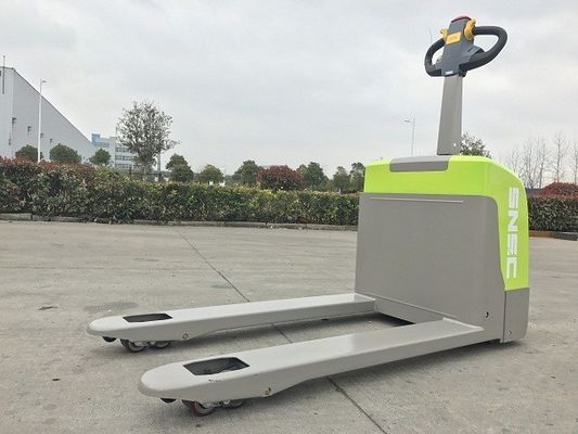 Lithium Battery Powered Pallet Jack 1.5ton Electric Pallet Truck Hijau