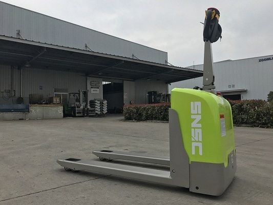 Lithium Battery Powered Pallet Jack 1.5ton Electric Pallet Truck Hijau