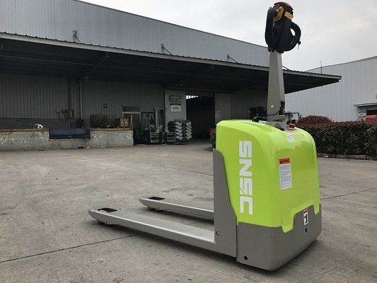 Lithium Battery Powered Pallet Jack 1.5ton Electric Pallet Truck Hijau