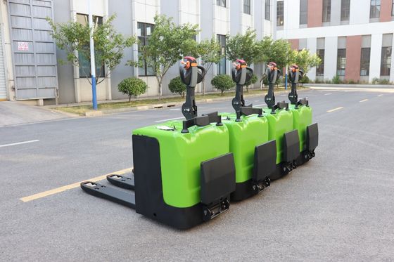 1550mm Fork Battery Powered Pallet Truck Untuk Pabrik Makanan & Minuman