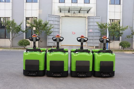 1550mm Fork Battery Powered Pallet Truck Untuk Pabrik Makanan & Minuman
