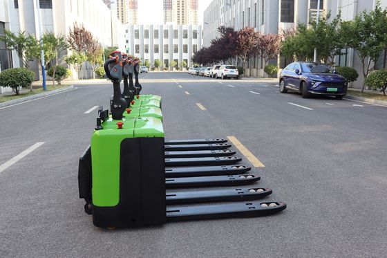 1550mm Fork Battery Powered Pallet Truck Untuk Pabrik Makanan & Minuman