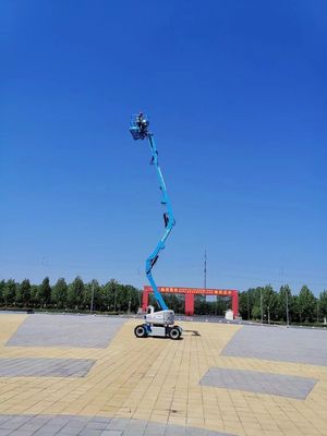 230kg Beban Self-Driven Man Lift Articulating Man Lift untuk toko makanan