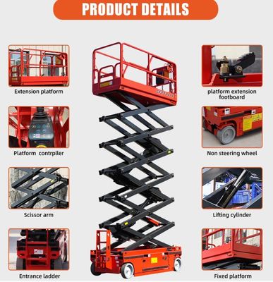 OEM Scissor Lift Work Platform 1T - 5T Load Electric Scissor Platform