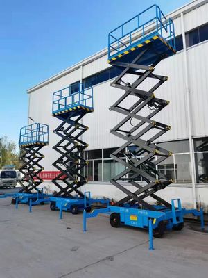 12m 14m 16m Platform Kerja Gunting Hidraulik Self-Propelled Lift Gunting
